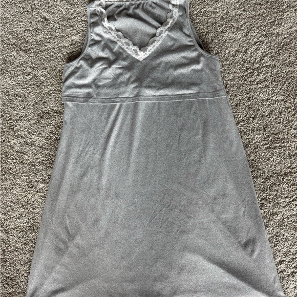 Maternity Nursing Nightgown with Striped Robe – Post Partum Sleepwear Set Medium - Picture 14 of 15